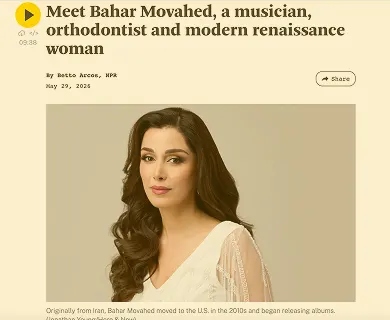 NPR’s Betto Arcos Features Bahar Movahed and Together Yet Alone on Here & Now